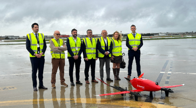 El proyecto EUREKA vuela un dron con material sanitario entre el Aeropuerto de Palma de Mallorca y el Aeródromo de Son Albertí
