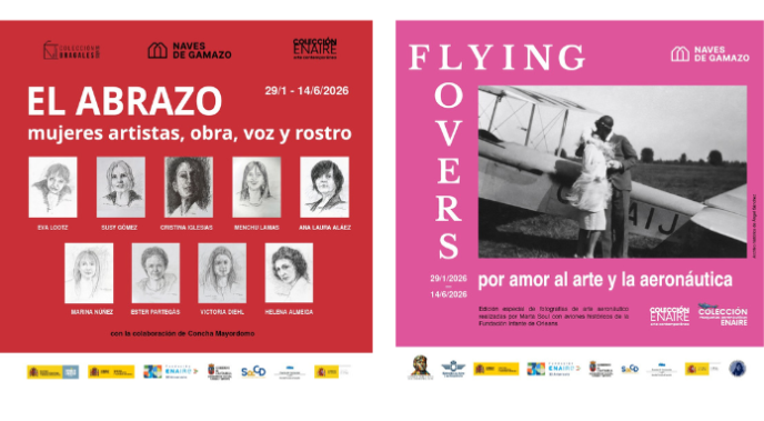 Fundación ENAIRE inaugura dos nuevas exposiciones que unen memoria democrática e historia aeronáutica en Naves de Gamazo 