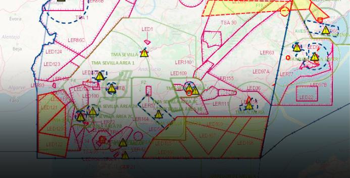 The unique nature of the airspace in Southern Spain
